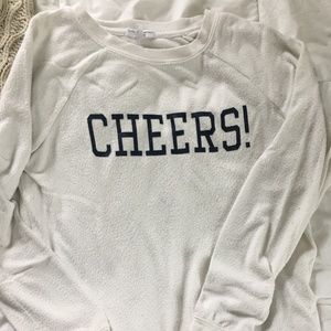 "Cheers!" Crew Neck Soft Sweater